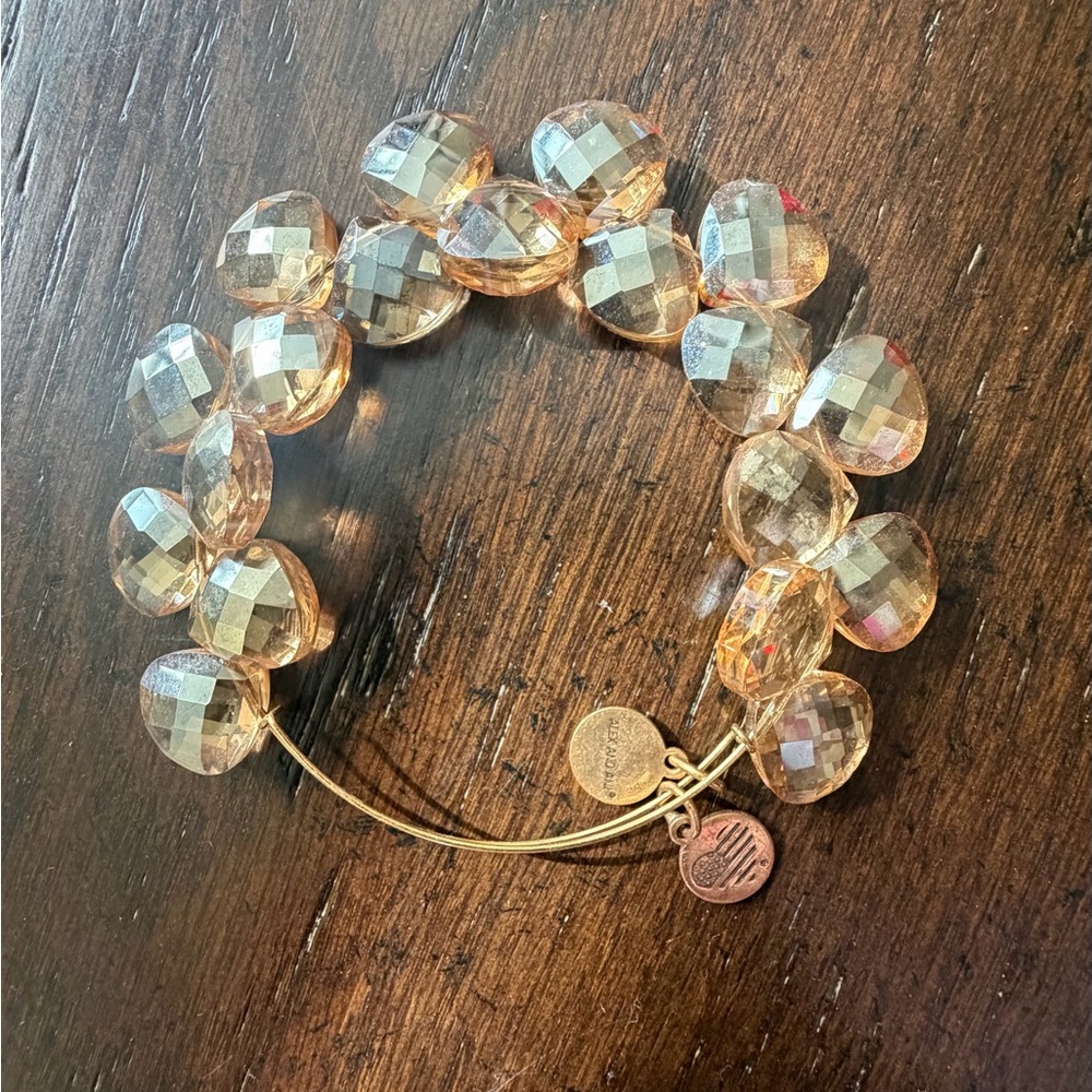 Alex and Ani Gold Crystal Bracelet